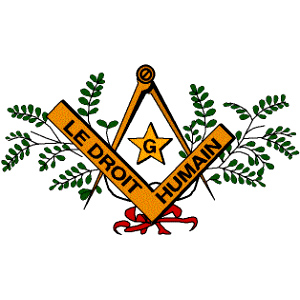 Le Droit Humain, masonic logo, mixed masonry, Freemason Information