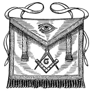 apron, all seeing eye, decorative apron, masonic symbol, freemasonry